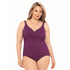 Krinkle Chlorine-Resistant Swimsuit - Twist Front - Eggplant