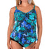 Ceeb Plus-Size Triple-Tier Tankini Top - Tropical