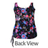 Women’s Plus Size Long Swim Top - Magic Garden