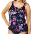 Women’s Plus Size Long Swim Top - Magic Garden