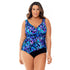 Longitude Swimsuit - Mesh Ruffle Surplice - Tulum Blue - Final Clearance - NO RETURNS