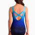 Longitude Women's Size Swimsuit With Cross Back - Sea Mist