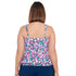 Women's Underwire Tankini Top with Bra Back - Florentine