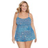 Plus Size Swimdress - Back In Tile
