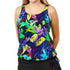 * Special Price * Women’s Plus Size Long Swim Top - Tropical Dreams