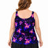 Women’s Plus Size Long Swim Top - T.H.E. Swimwear - Timeless Bloom