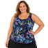 DEAL OF THE WEEK - Women’s Plus Size Long Swim Top - Tropical Heaven