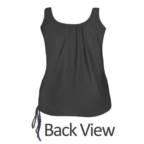 *Special Price* Long Swim Top – Black – T.H.E. Swimwear