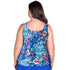 Women’s Plus Size Long Swim Top - Mermaid's Cove