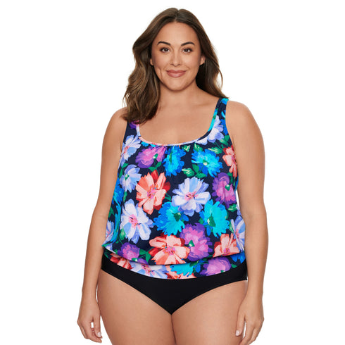 Women's Swimsuit Top with Underwire and Bra Back - Garden Variety