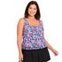 Women's Underwire Tankini Top with Bra Back - Florentine