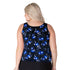 Wear Your Own Bra Plus Size Swim Top - T.H.E. Swimwear - Blue Botanicals