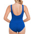 Krinkle Chlorine Resistant Swimsuits - Mock Surplice One Piece - Royal Blue