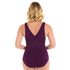 Krinkle Chlorine Resistant Swimwear, Plus Size Swimsuit - Eggplant