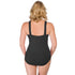 Krinkle Chlorine Resistant Swimsuit - Square Neck Black