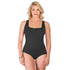 Krinkle Chlorine Resistant Swimsuit - Square Neck Black