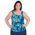* Special Price * Women’s Plus Size Long Swim Top – Indigo Isle