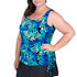 * Special Price * Women’s Plus Size Long Swim Top – Indigo Isle