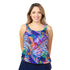 * Special Price * Women’s Plus Size Long Swim Top - Chasing Waves