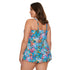 Women's Tankini Swimsuit Top with Bra Back - Floral Bliss