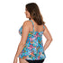 Women's Tankini Swimsuit Top with V-Neck - Floral Bliss