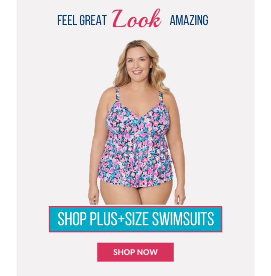 Plus Size Swimsuits, Swim Shorts, Swimdresses and Cover-ups – Swimsuits ...