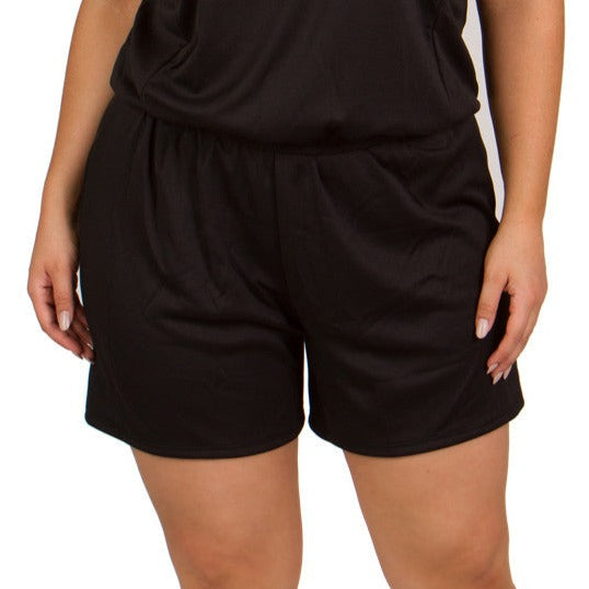 Women's Black Blouson Plus Size Swimsuit Top at Swimsuits Just For Us