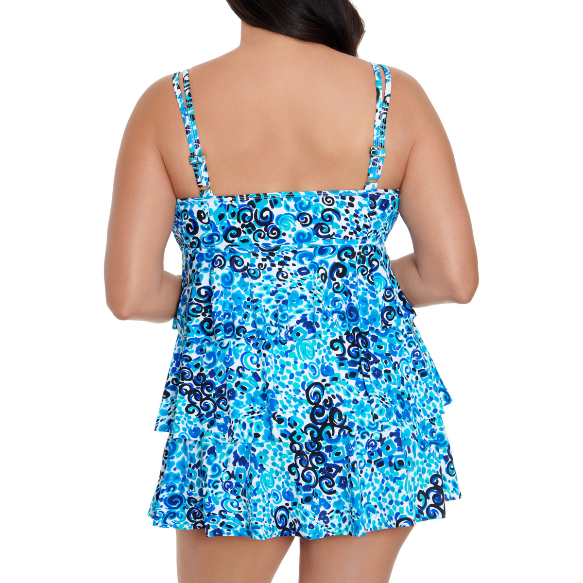Longitude Swimwear Women's Plus Size Swimdress Fanciful Swimsuits Just For Us