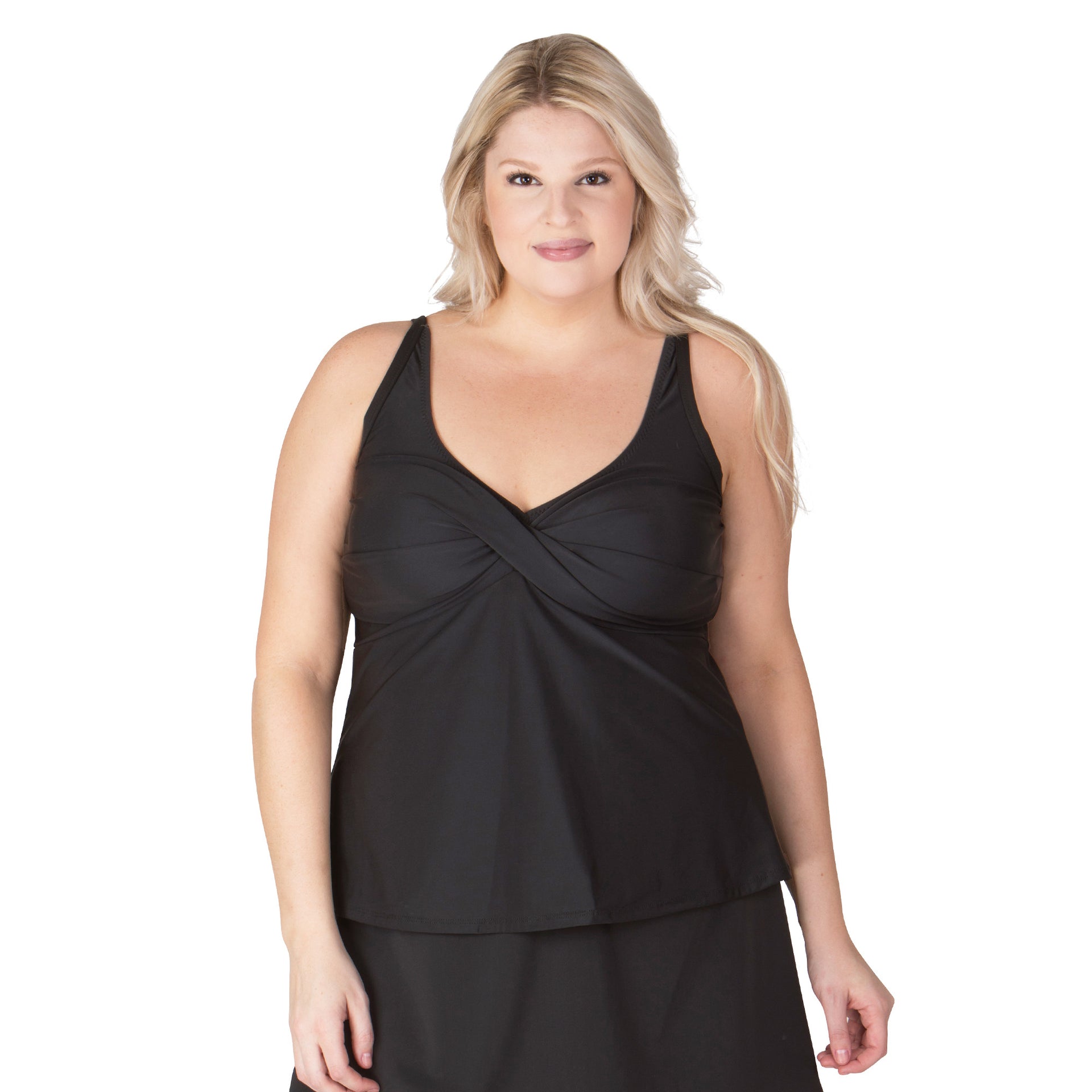 womens tankini swim dress T.H.E. Swimwear Plus Size Tankini Top