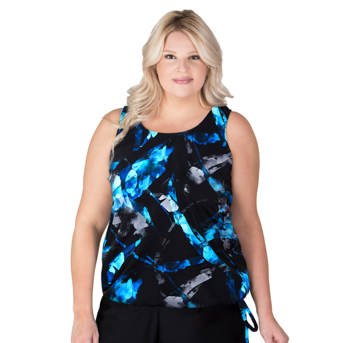 Plus size swim tank 2024 tops